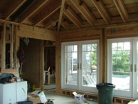 framing finished and windows installed
