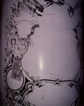 martini BOTTLE BEING PAINTED