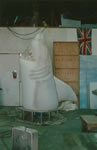 INFLATABLE shark BEING PAINTED
