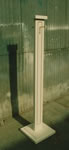 CLOTHES RACK WITH BRASS INLAY
