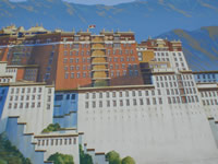 painting the backdrop at wet studios
