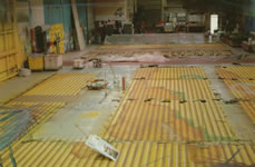 painting the stage masking at fm productions