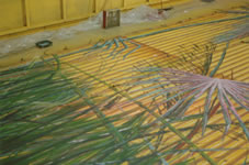 painting the stage masking at fm productions